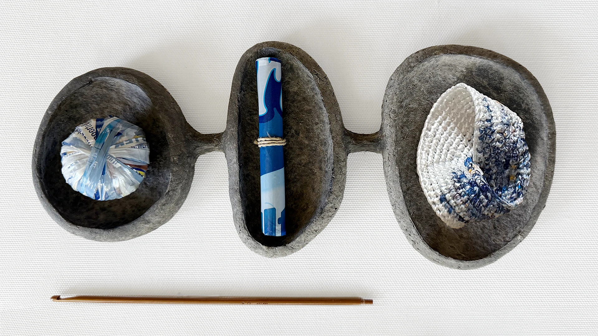 Pod Plate process study with reclaimed packaging materials